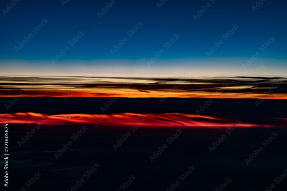 Aerial sunrise