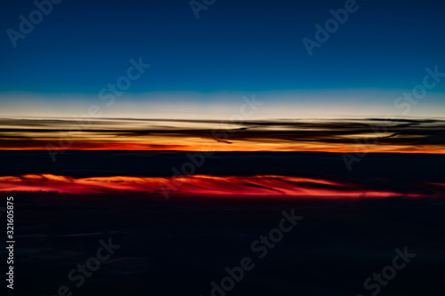 Aerial sunrise