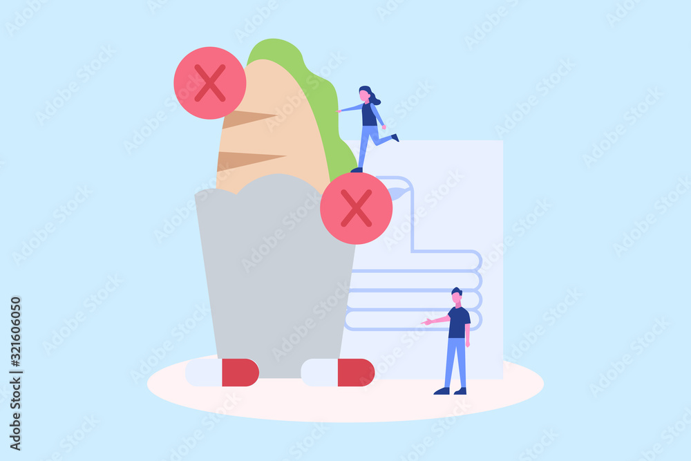 Diarrhea illustration concept for web landing page template, banner, flyer and presentation Diarrhea illustration concept for web landing page template, banner, flyer and presentation
