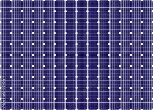 Vector seamless pattern background. blue solar cell pattern.