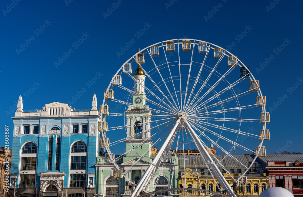 Ferris wheel in Kiev. Ukraine..