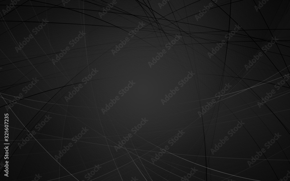 Naklejka premium Abstract geometric black and gray curve line gradient texture background. with space for concept design Technology and modern.