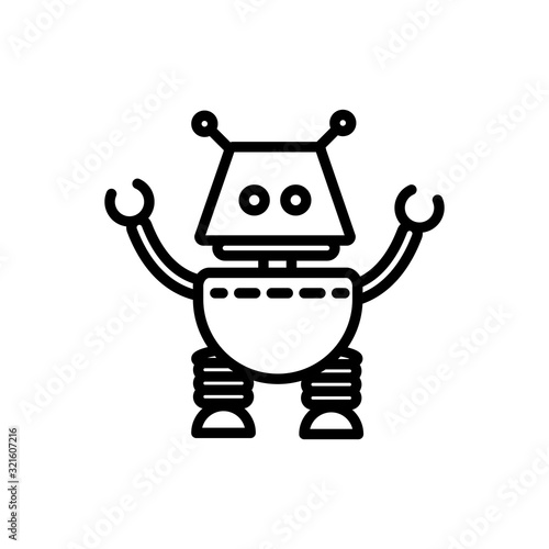 robot engineering technology character artificial linear design
