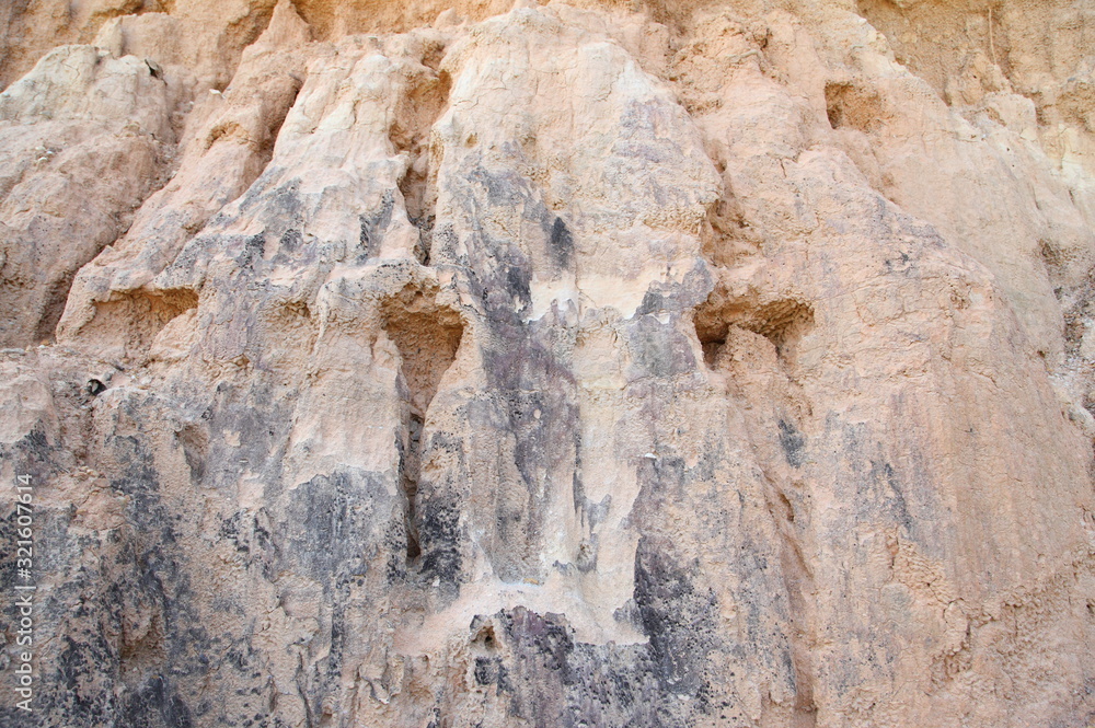 Fototapeta premium Old stone wall texture wall.Grunge background for landscape.