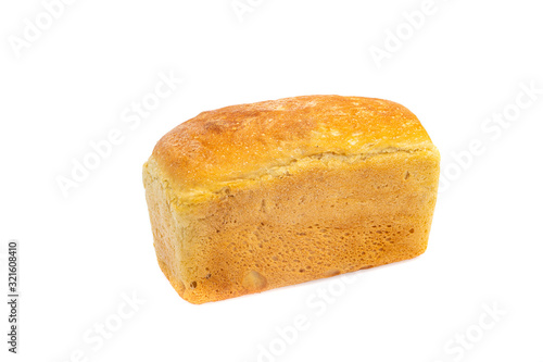 fresh bread on a white background