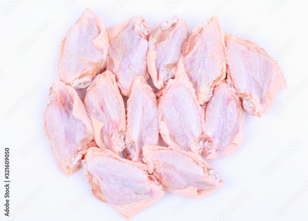 Chicken wings on white background Chicken wings on white background