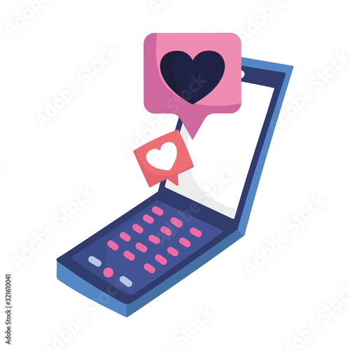 social media smartphone chat message love romantic
