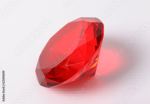 red diamond on white surface