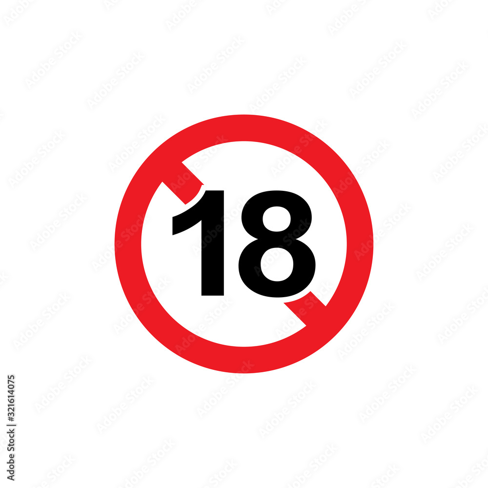 age limit icon design vector logo template EPS 10 age limit icon design vector logo template EPS 10