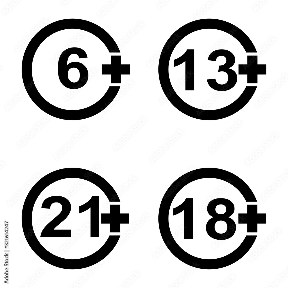 age limit icon design vector logo template EPS 10 age limit icon design vector logo template EPS 10