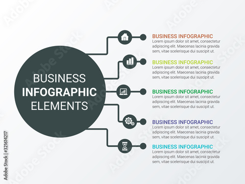 Vector Infographic label design template with icons and options or steps. Can be used for process diagram, presentations, workflow layout, banner, flow chart, info graph.