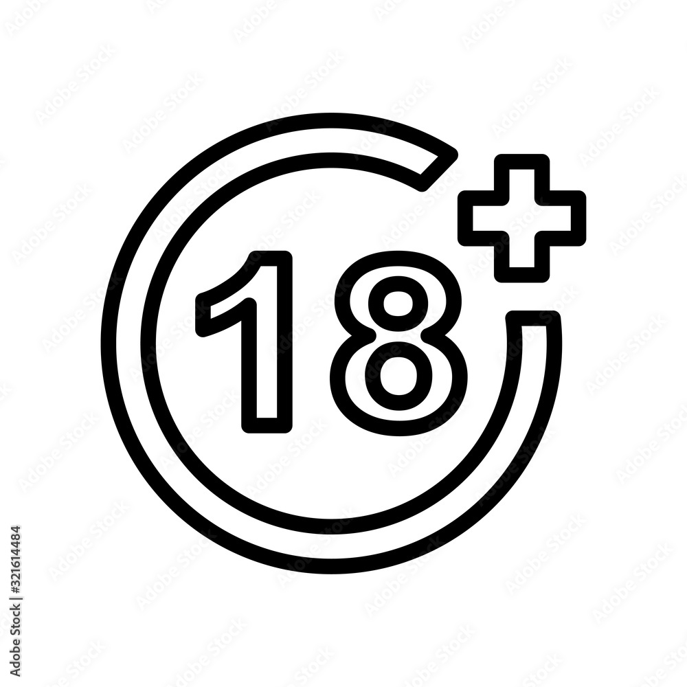 age limit icon design vector logo template EPS 10 age limit icon design vector logo template EPS 10