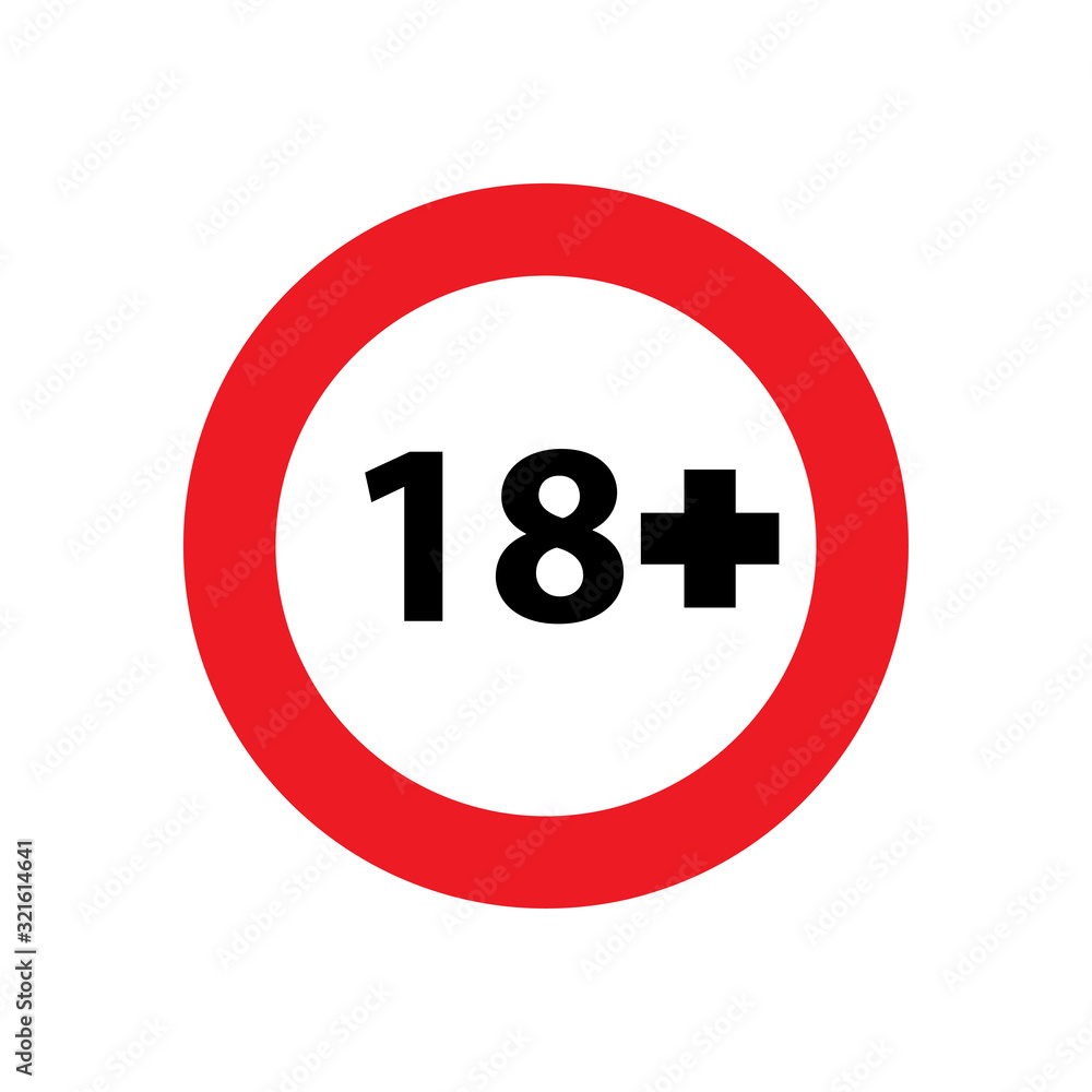 age limit icon design vector logo template EPS 10