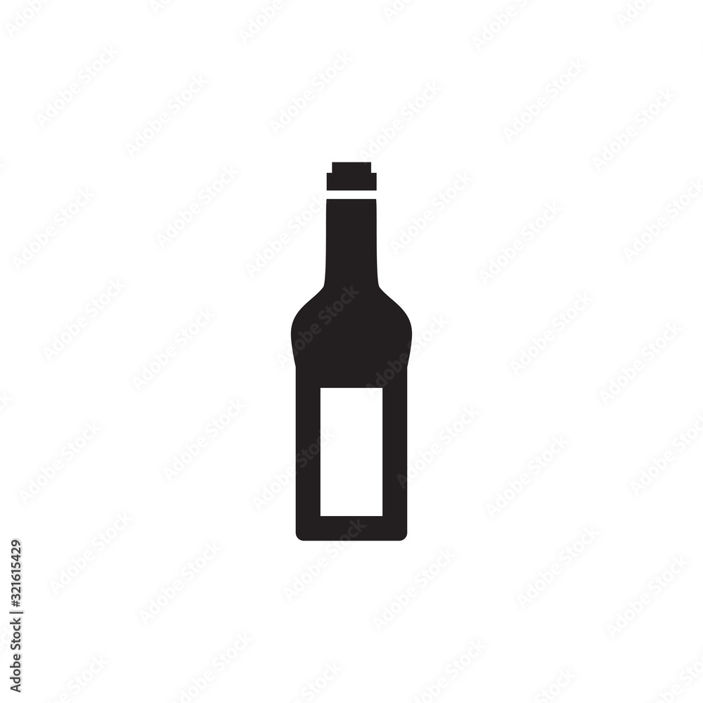 bottle icon design vector logo template EPS 10