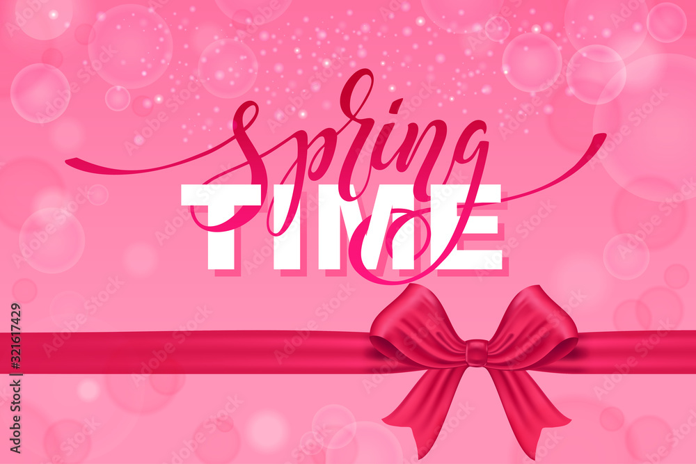 Time Spring inscription. Modern brush calligraphy. Hand drawn design elements. Logos and emblems. prints and posters. Vector illustration. Time Spring inscription. Modern brush calligraphy. Hand drawn design elements. Logos and emblems. prints and posters. Vector illustration.