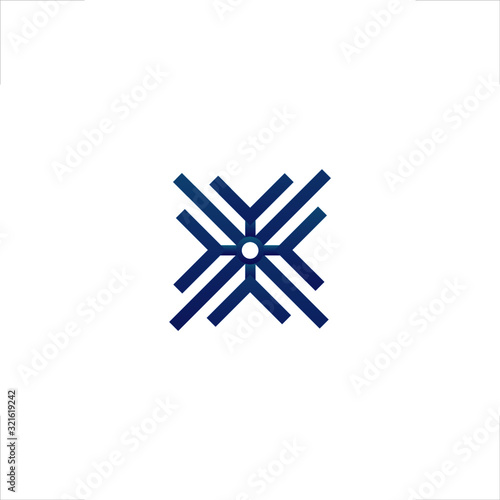  abstract snow flake element logo design