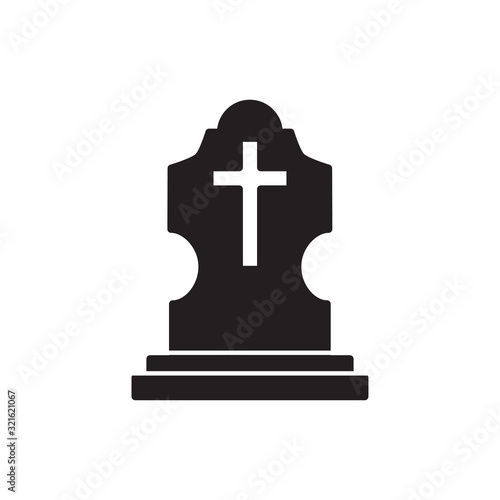 tombstone icon design vector logo template EPS 10