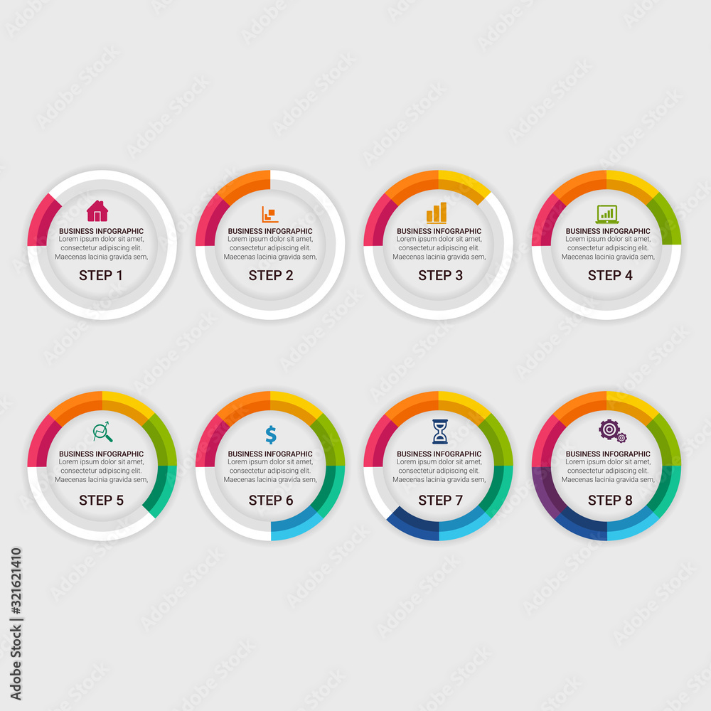 Infographic elements - bar and line charts, percents, pie charts, steps, options, timeline, people infographics, vector eps10 illustration Infographic elements - bar and line charts, percents, pie charts, steps, options, timeline, people infographics, vector eps10 illustration