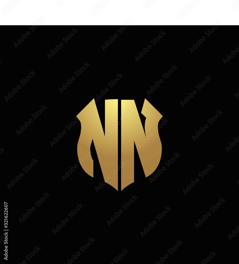 Premium Vector | Nn letter logo design nn letter logo vector illustration  vector