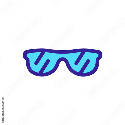 Sunglasses is an icon icon vector. Thin line sign. Isolated contour symbol illustration