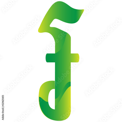 Cambodia Riel currency symbol icon vector illustration on a white background