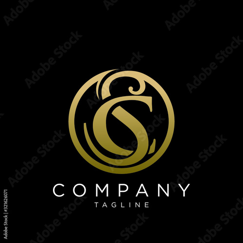 sc logo design luxury icon symbol