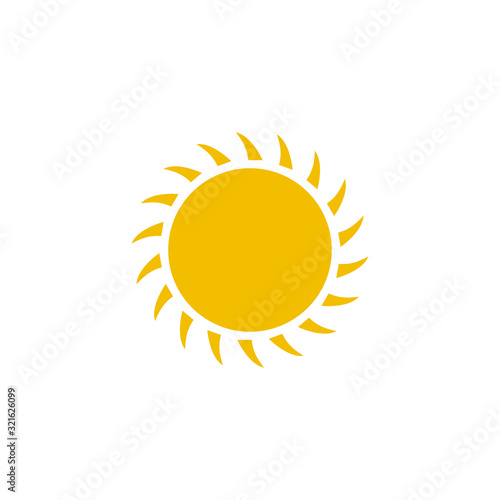 sun icon design vector logo template EPS 10