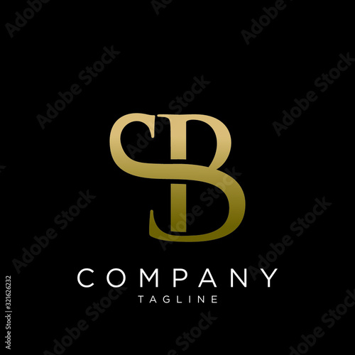 sb logo design vector icon photo