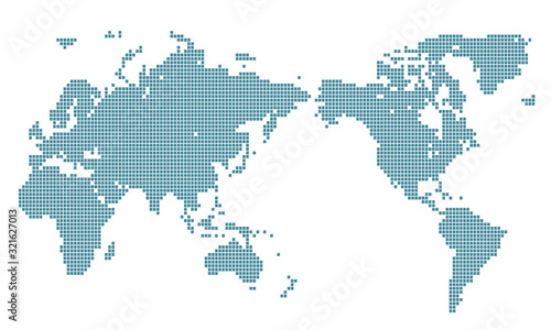 世界地図 イラスト ドット
