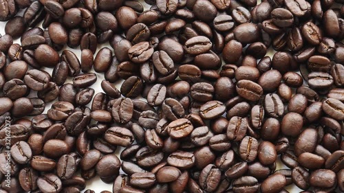 coffee seed background. organic coffee beans Asian farm