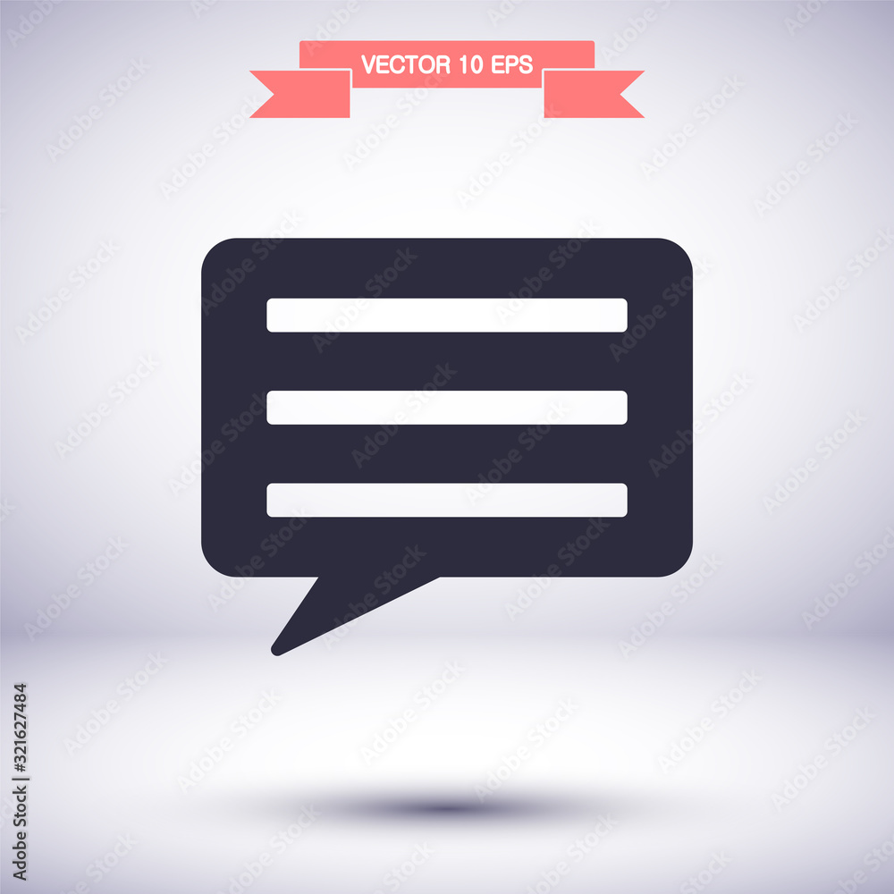 Chat sms vector icon , lorem ipsum Flat design Chat sms vector icon , lorem ipsum Flat design