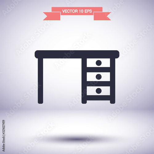 Tableicon vector icon , lorem ipsum Flat design photo