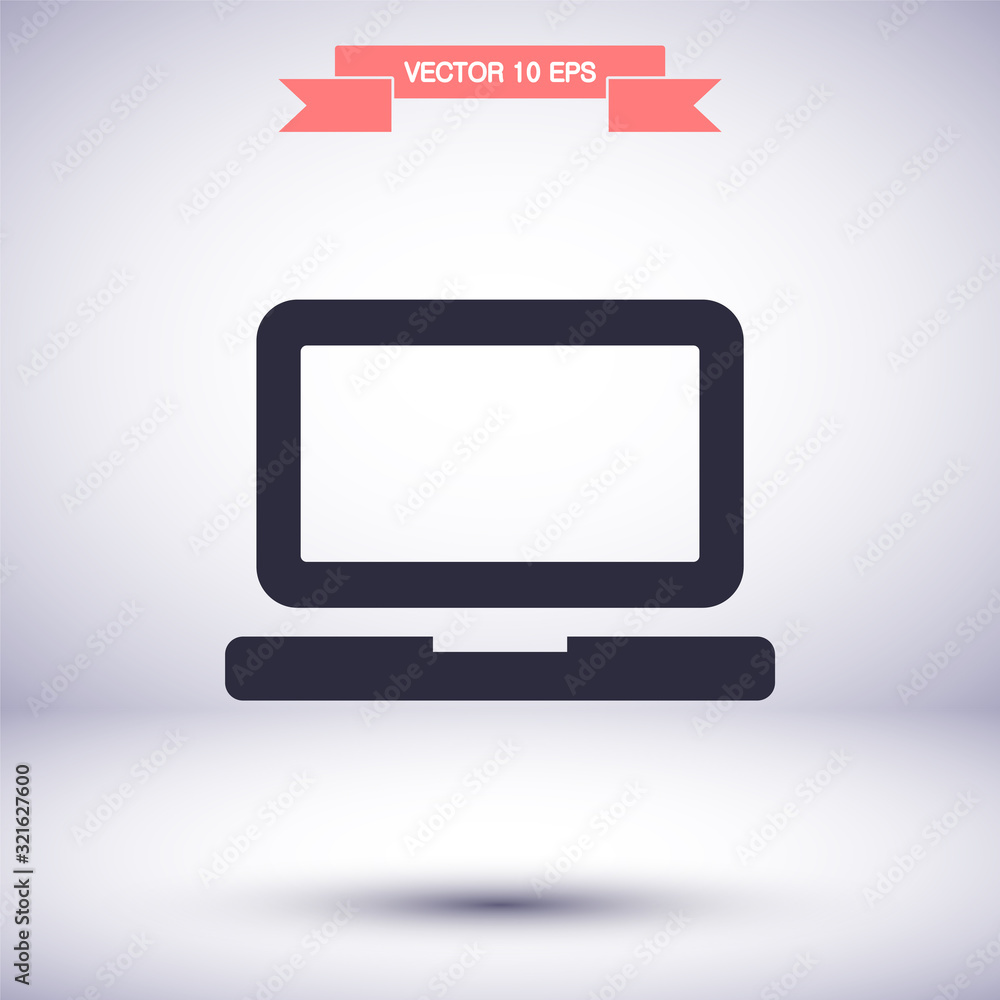 Laptop vector icon , lorem ipsum Flat design Laptop vector icon , lorem ipsum Flat design