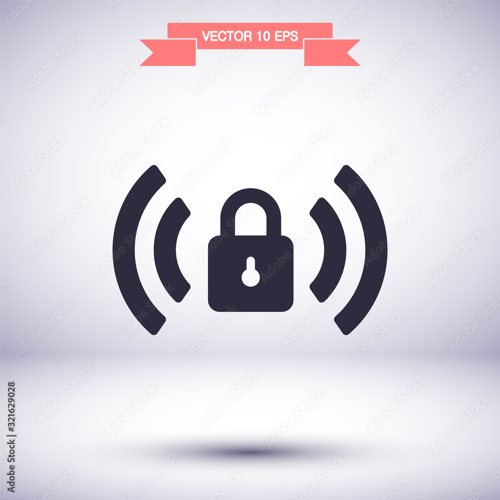 Wi fi password vector icon , lorem ipsum Flat design Wi fi password vector icon , lorem ipsum Flat design