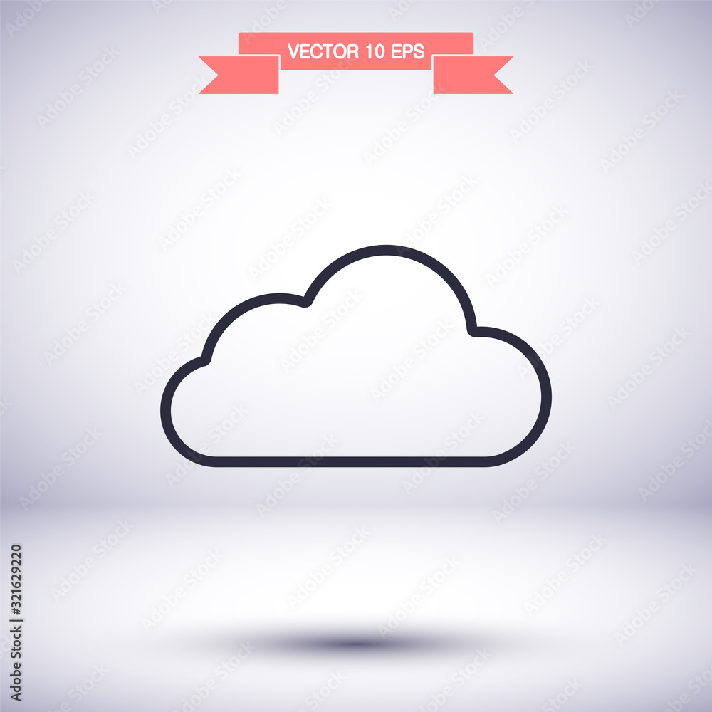 Cloud vector icon , lorem ipsum Flat design Cloud vector icon , lorem ipsum Flat design