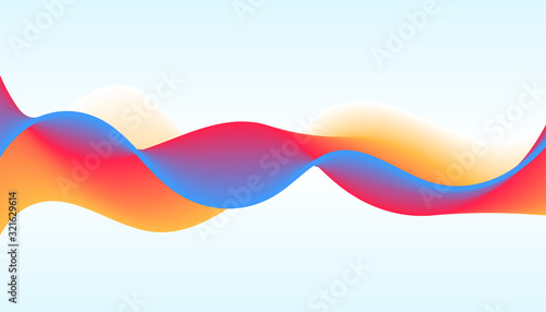 vibrant dynamic wave background in modern style