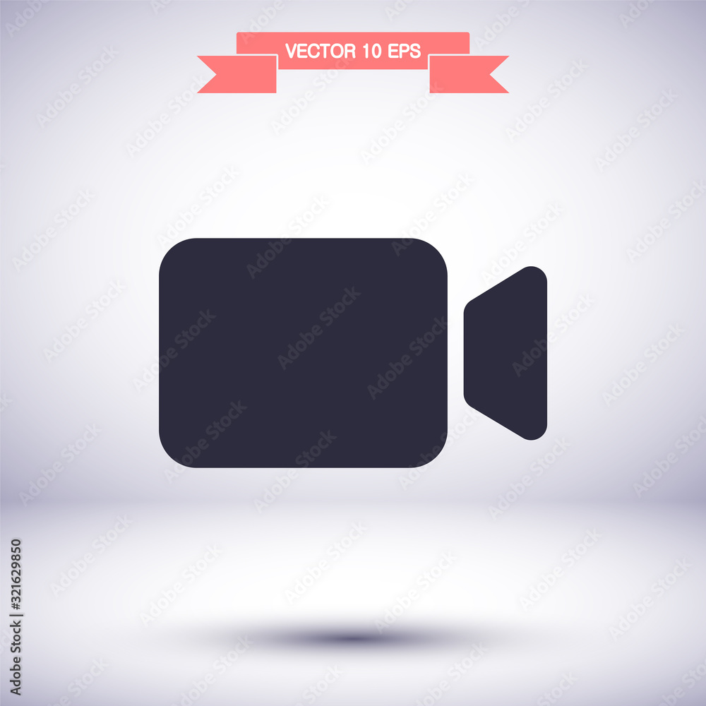 Camcorder vector icon , lorem ipsum Flat design Camcorder vector icon , lorem ipsum Flat design