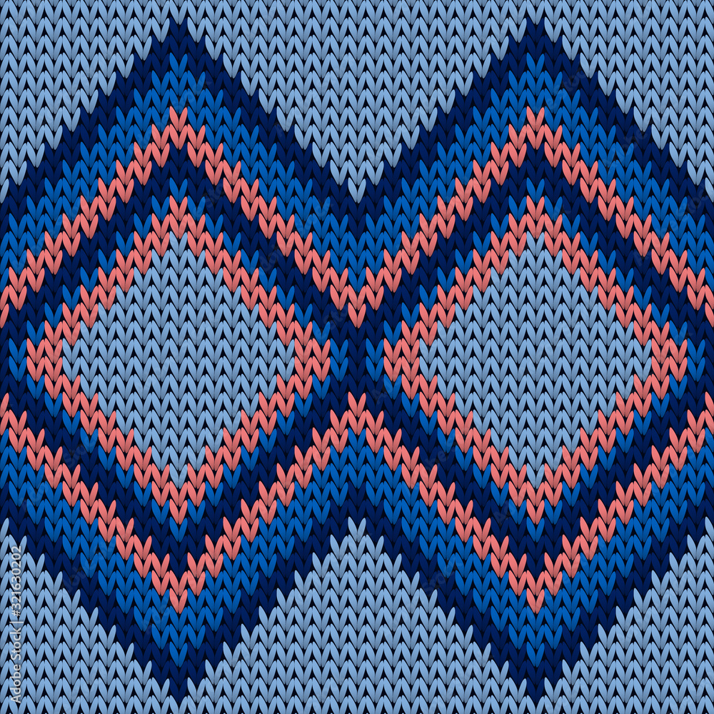Bright rhombus argyle knit texture geometric 