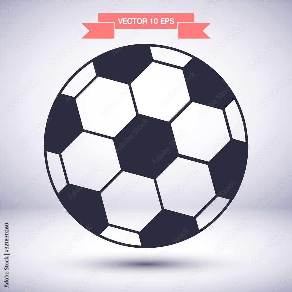 Fototapeta premium Soccer ball vector icon , lorem ipsum Flat design