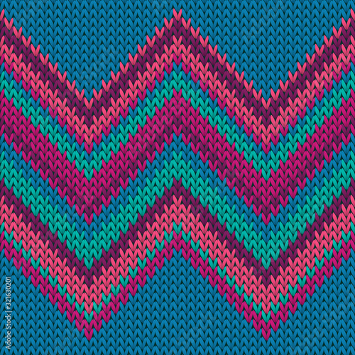 Fashionable zig zal lines knit texture geometric 