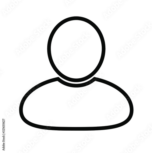 Men vector icon on white background