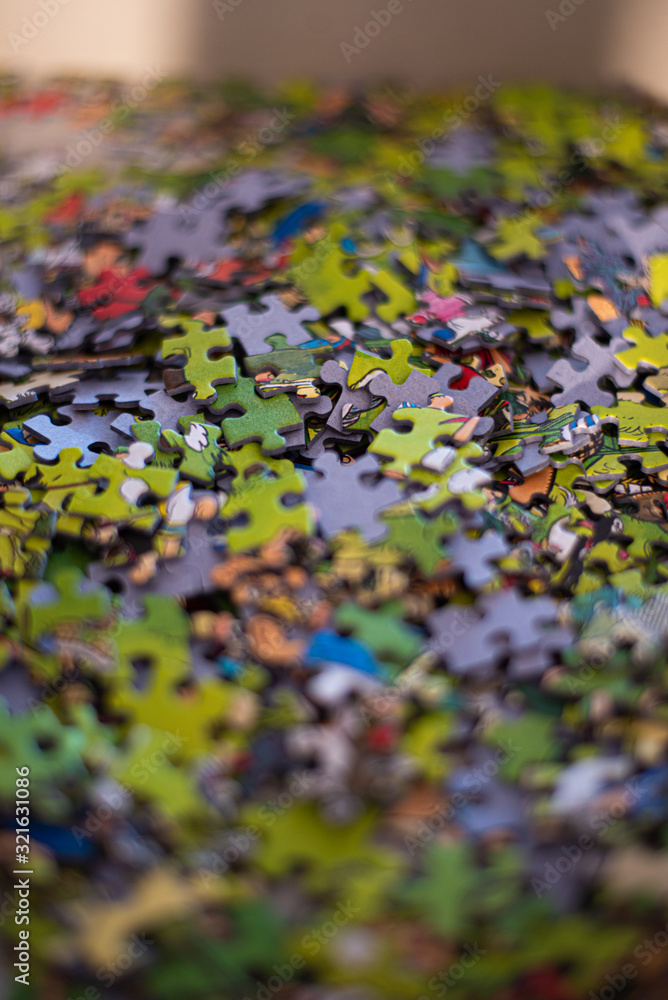 Obraz premium puzzle pieces that you have to connect with each other. game