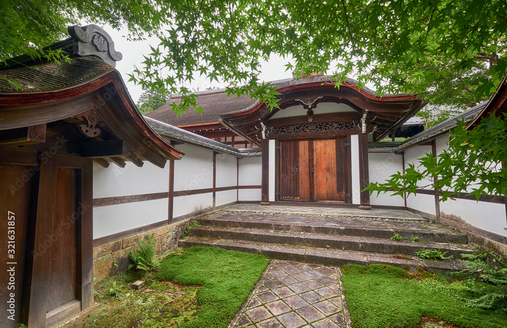 The buildings on the territory of Ryoan-ji temple. Kyoto. Japan The buildings on the territory of Ryoan-ji temple. Kyoto. Japan