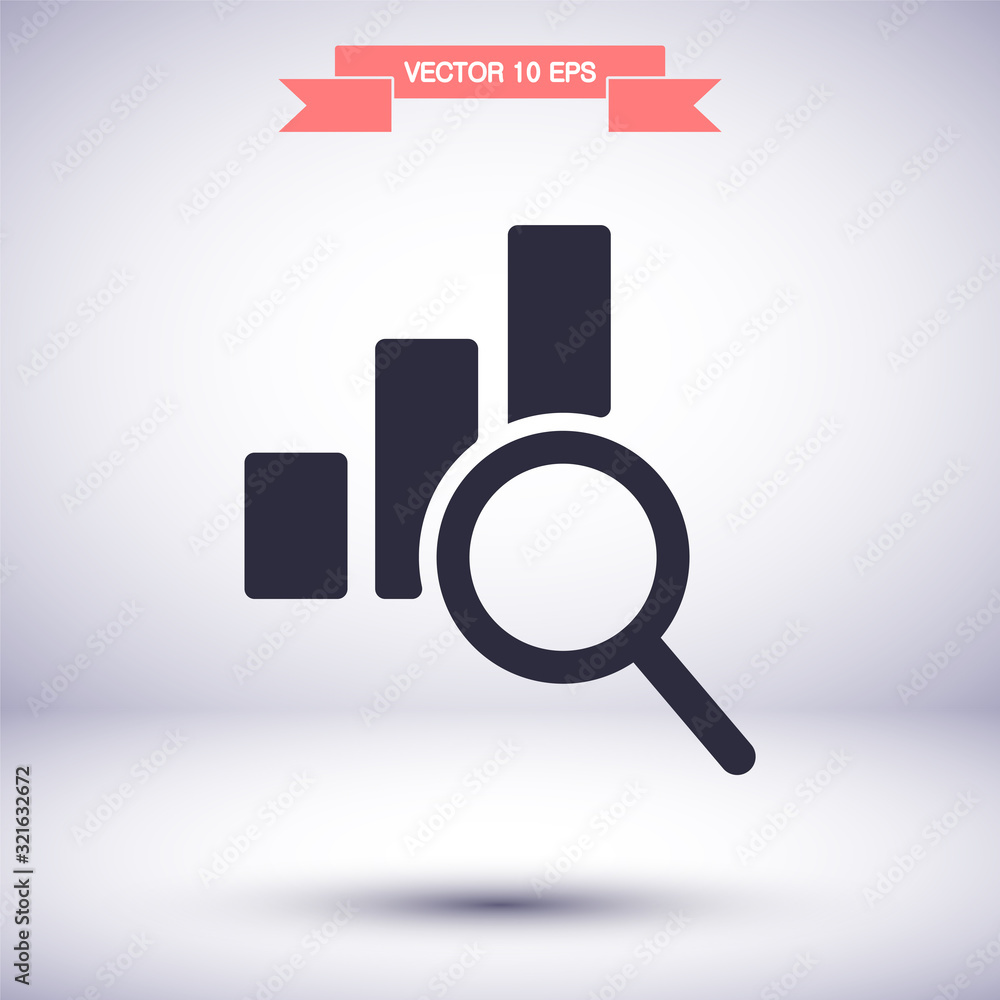 Chart vector icon , lorem ipsum Flat design Chart vector icon , lorem ipsum Flat design