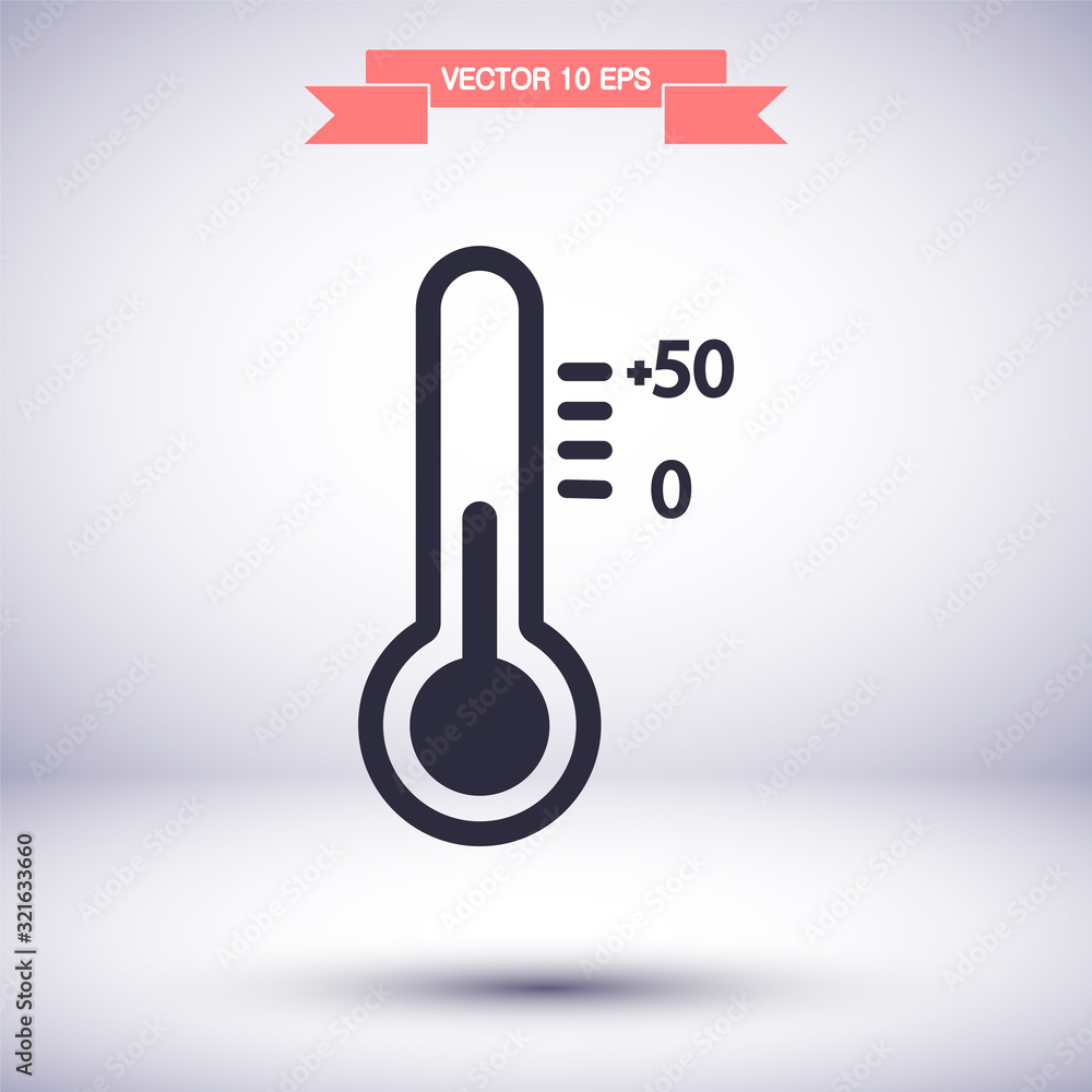 Thermometer vector icon , lorem ipsum Flat design Thermometer vector icon , lorem ipsum Flat design