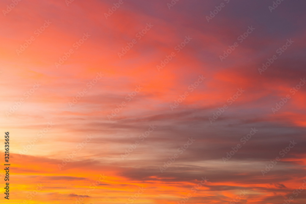 Dramatic sunset. Background sky at sunset and dawn.