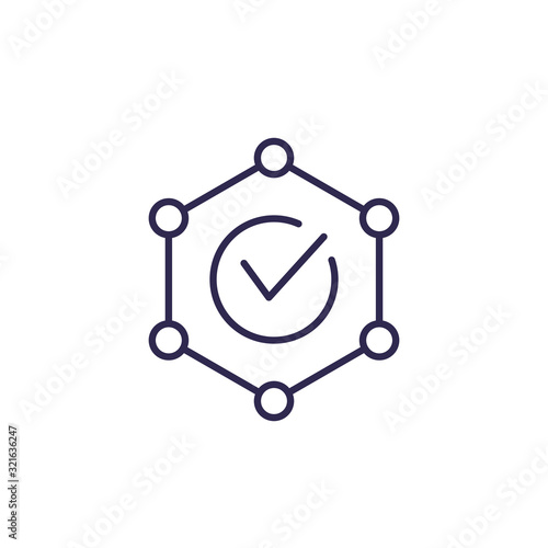 integrity vector line icon
