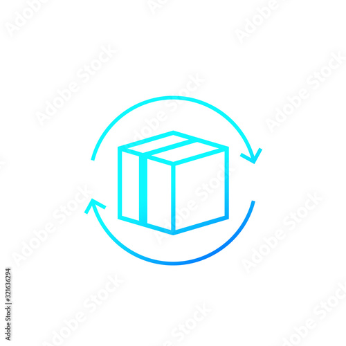 parcel return icon