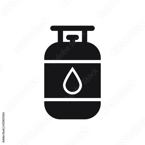 Gas cylinder icon vector isolated