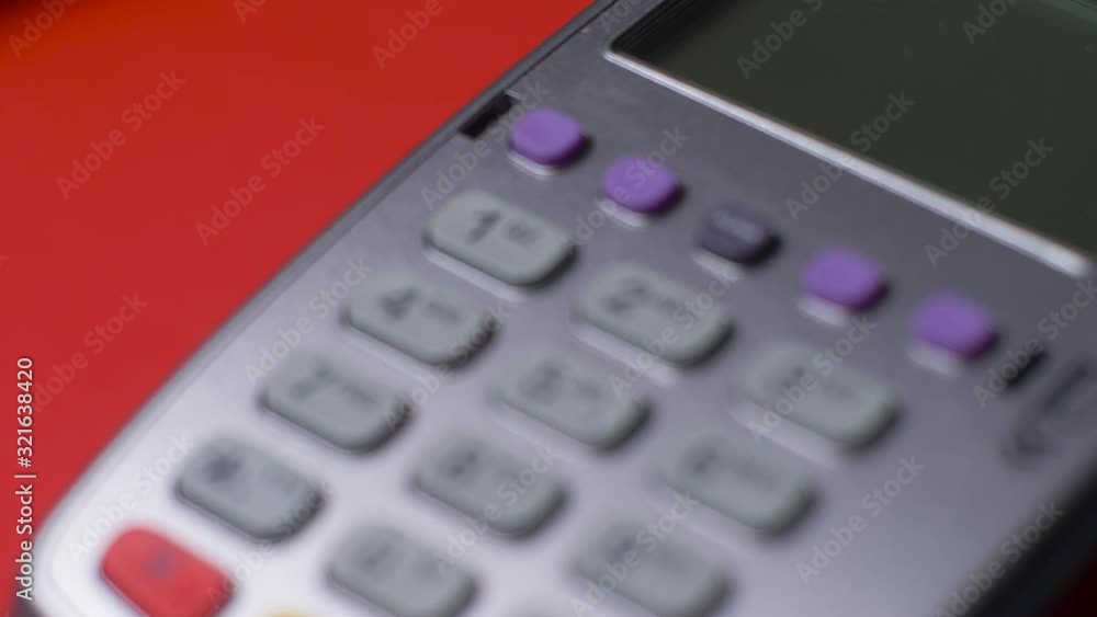 gray terminal in the store girl pays by credit card gray terminal in the store girl pays by credit card
